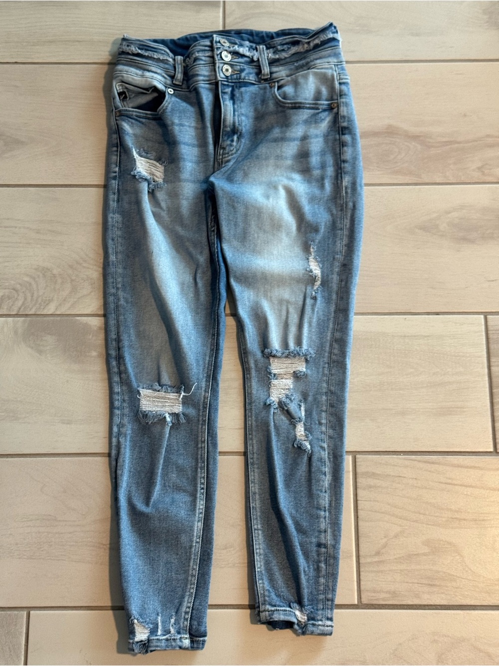 KanCan Light Blue Distressed Skinny Jeans